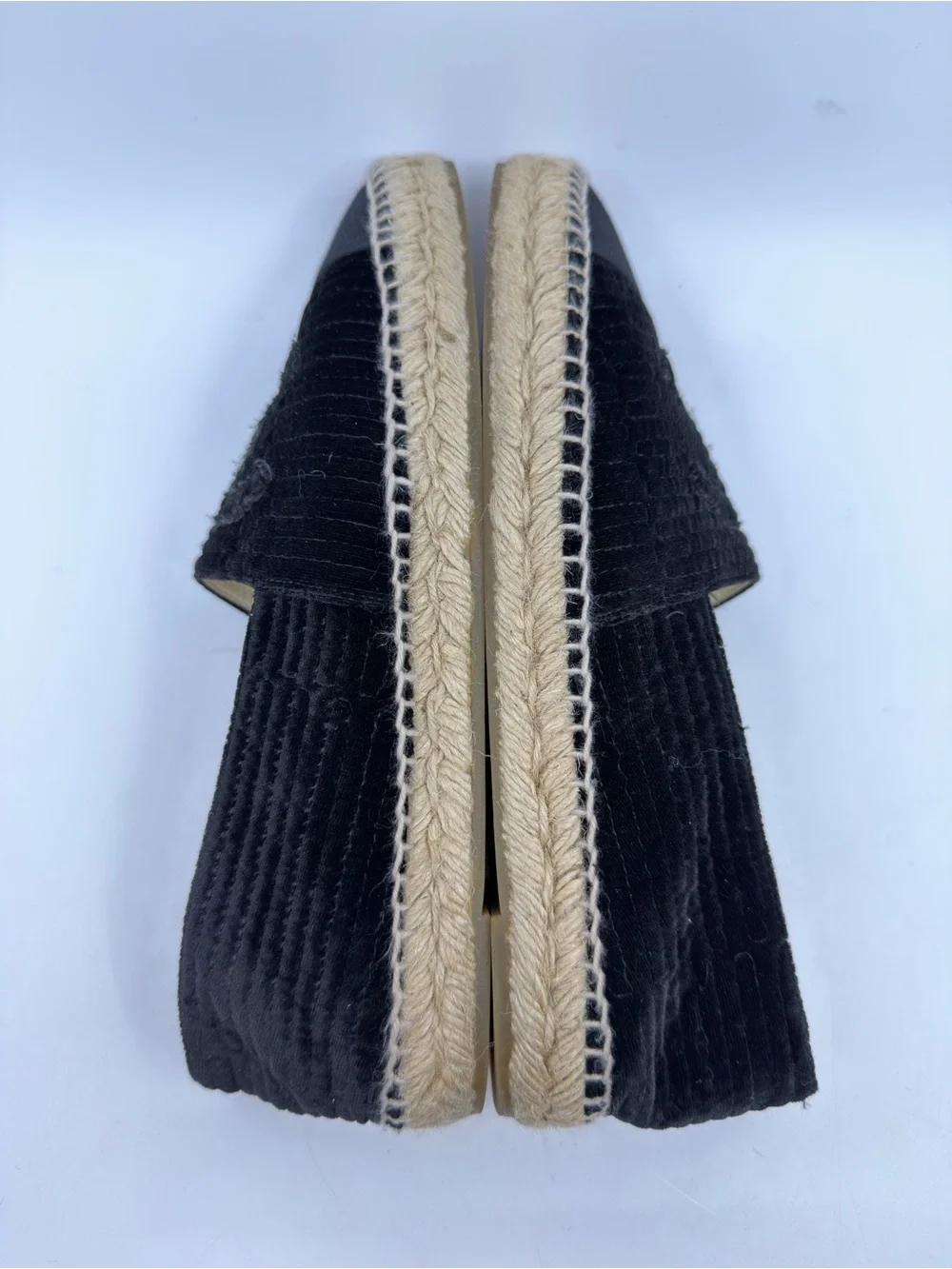 Chanel Velvet Grosgrain CC Espadrilles